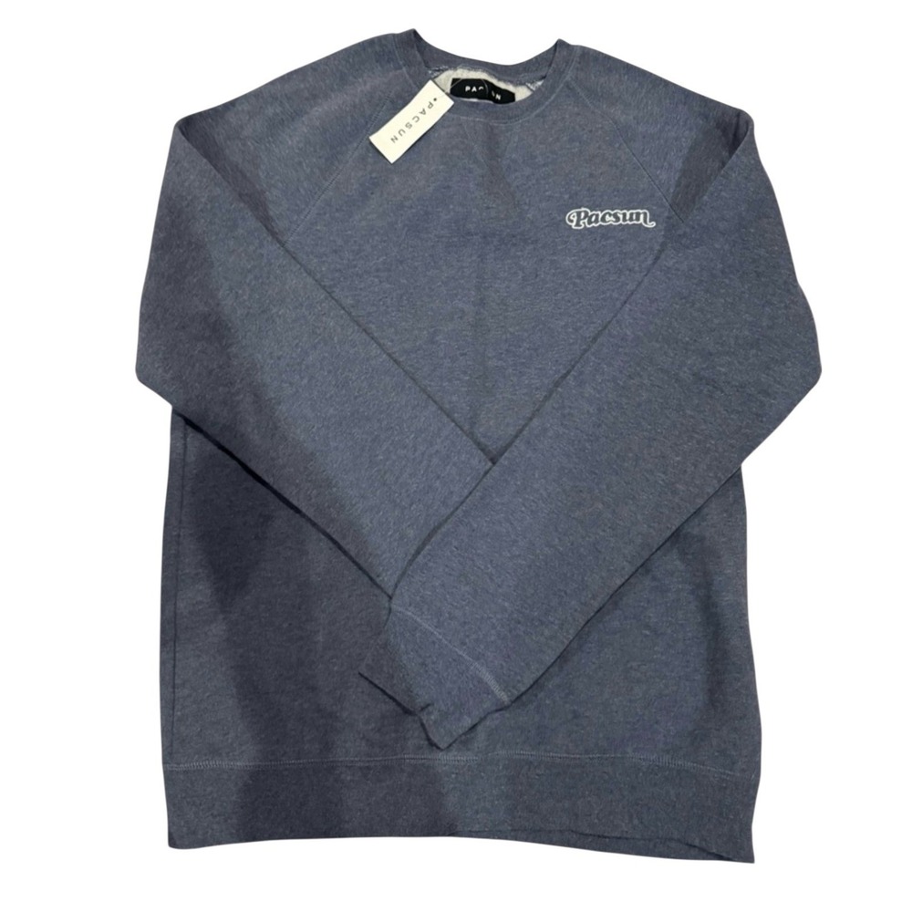 PacSun Men's Heathered Blue‎ Crewneck Sweater